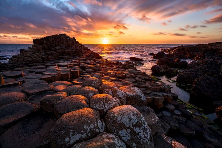 tramonto sul mare