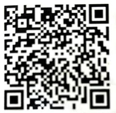 Codice QR in bianco e nero su sfondo bianco