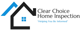 Logo for Clear Choice Home Inspection with a house outline and text.