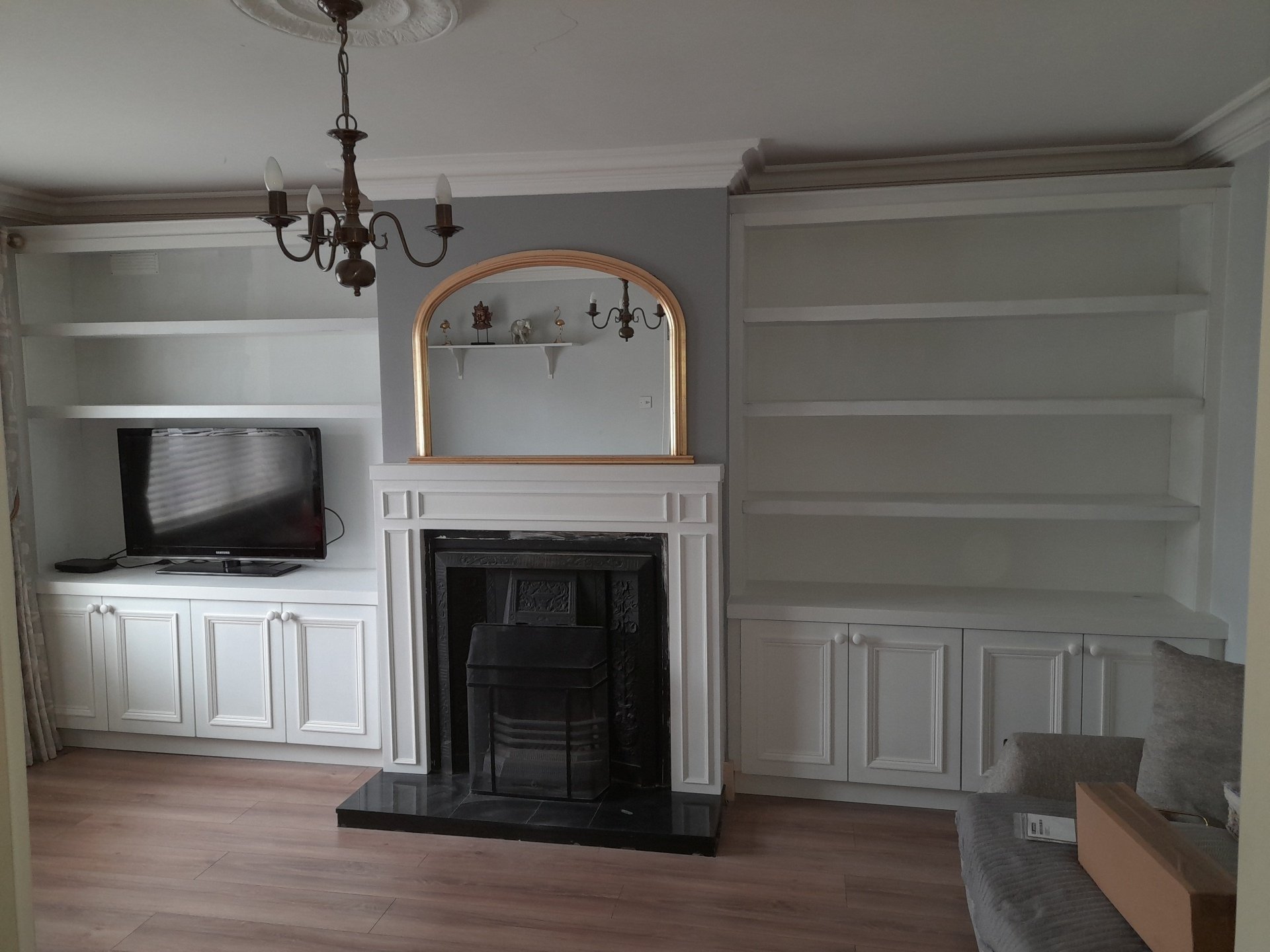 Alcove units, Paul Dunne making