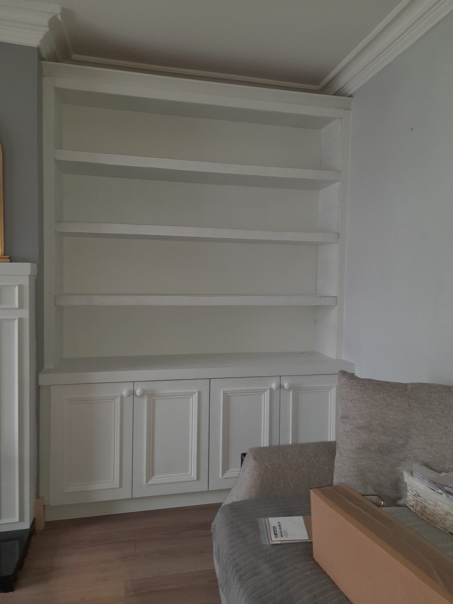 Alcove units, Paul Dunne making