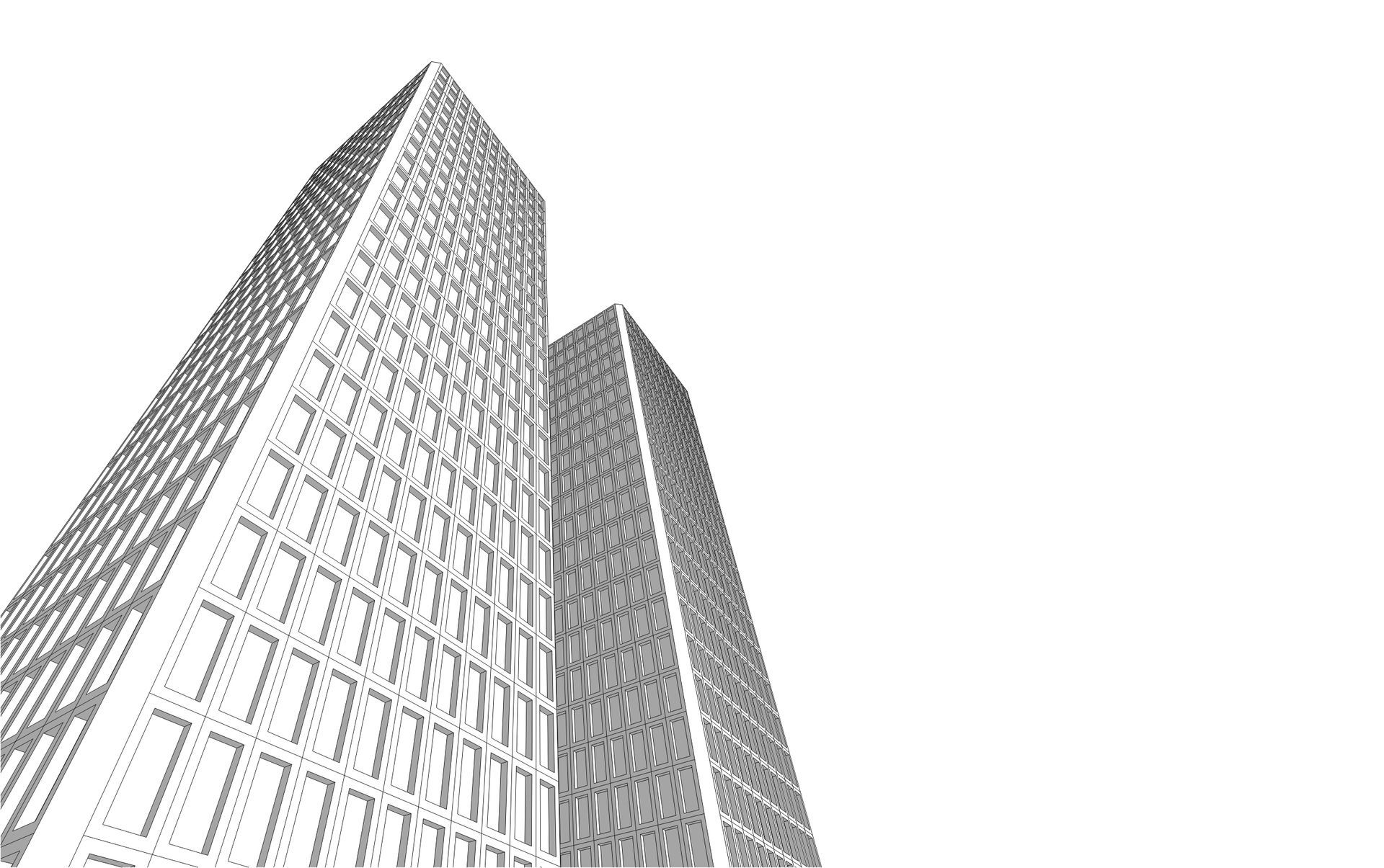 Commercial building sketch design