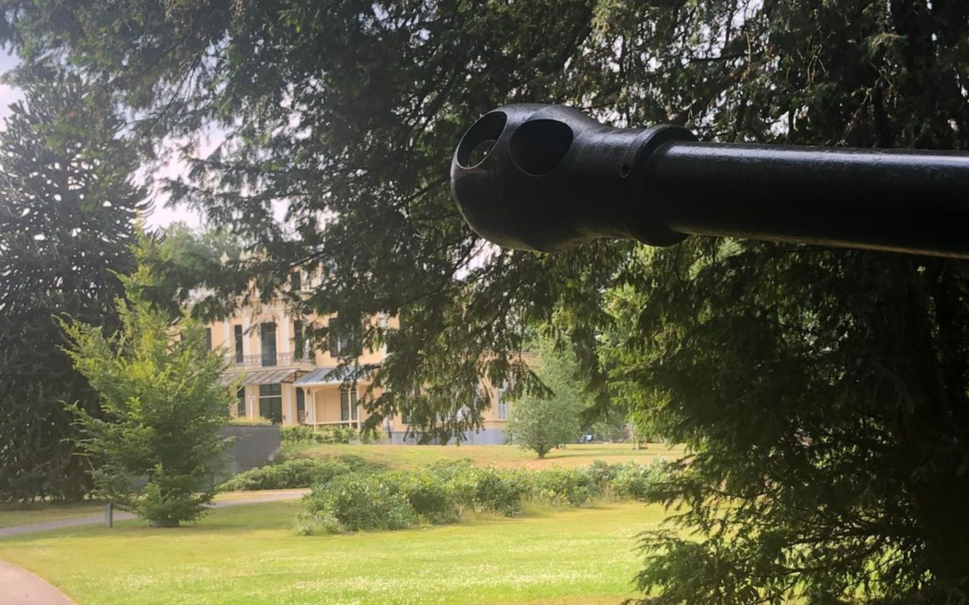 A gun near Hotel Hartenstein