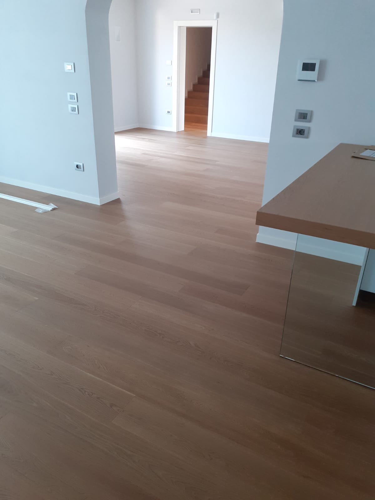 Esempio di posa pavimento in legno