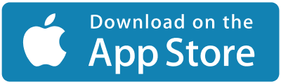 A blue button that says `` download on the app store ''