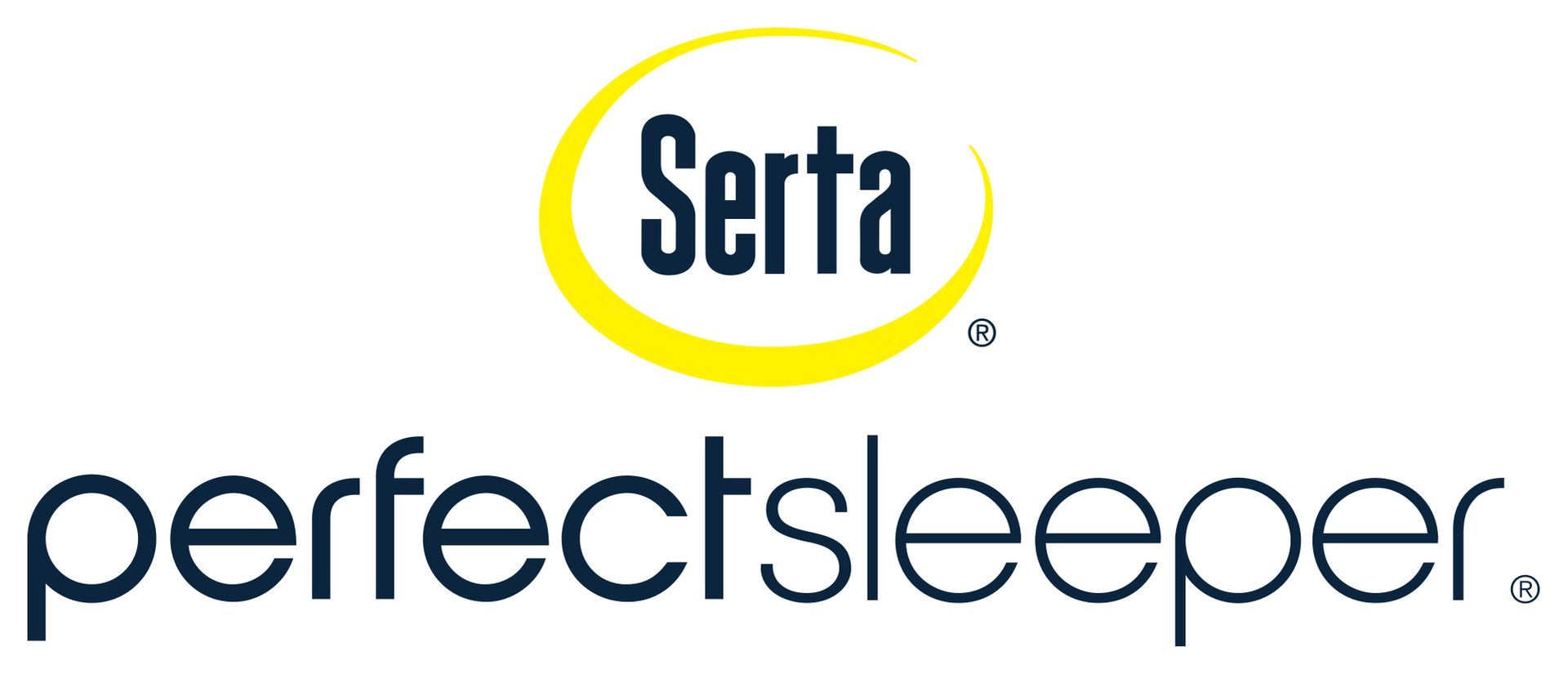 The Serta Perfect Sleeper brand logo in dark blue text, with the word 