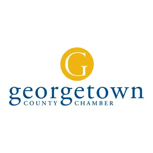 Georgetown County Chamber logo: gold circle with