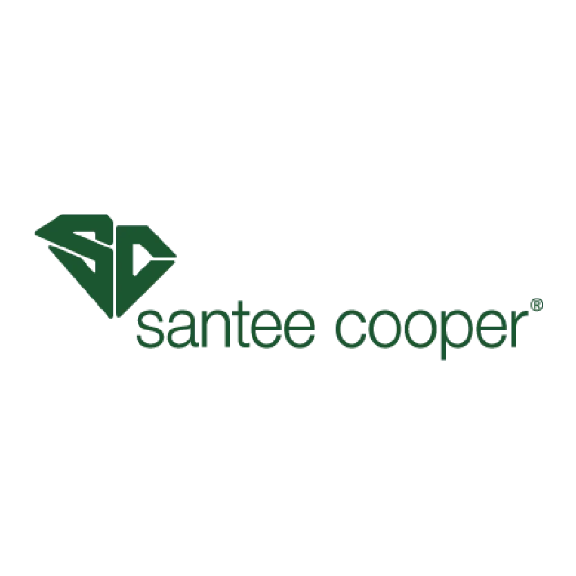 Green Santee Cooper logo with
