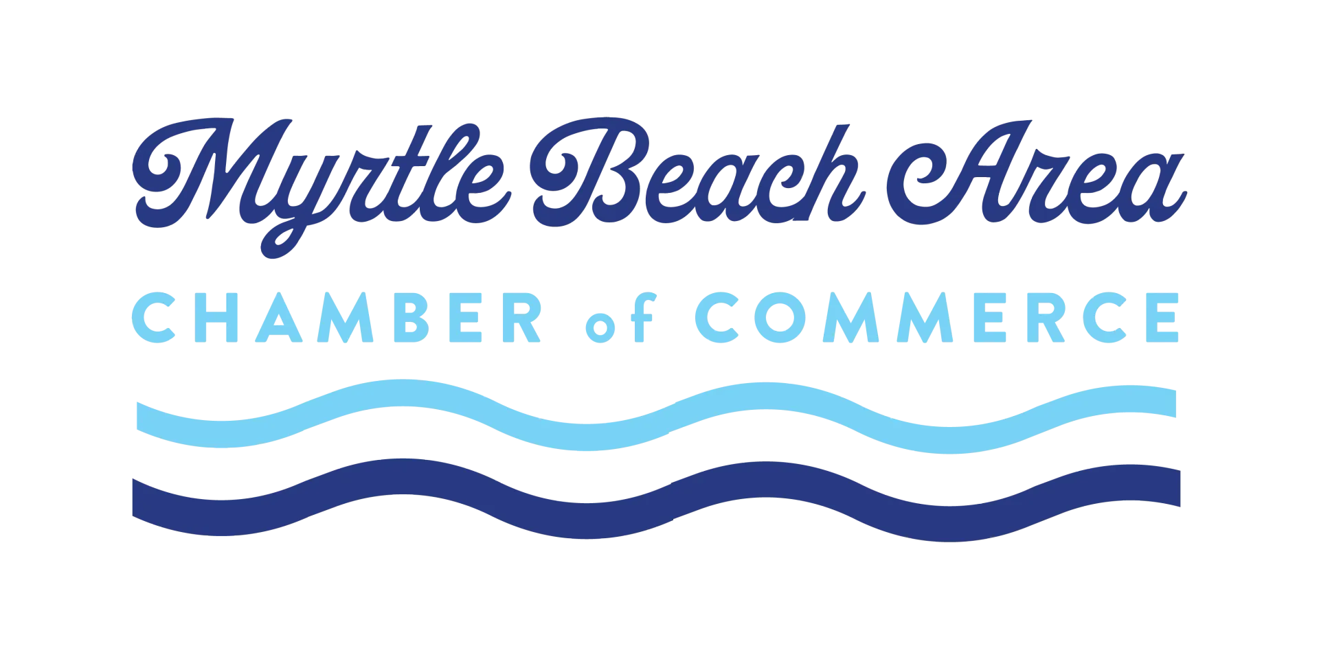 Myrtle Beach Chamber of Commerce blue logo