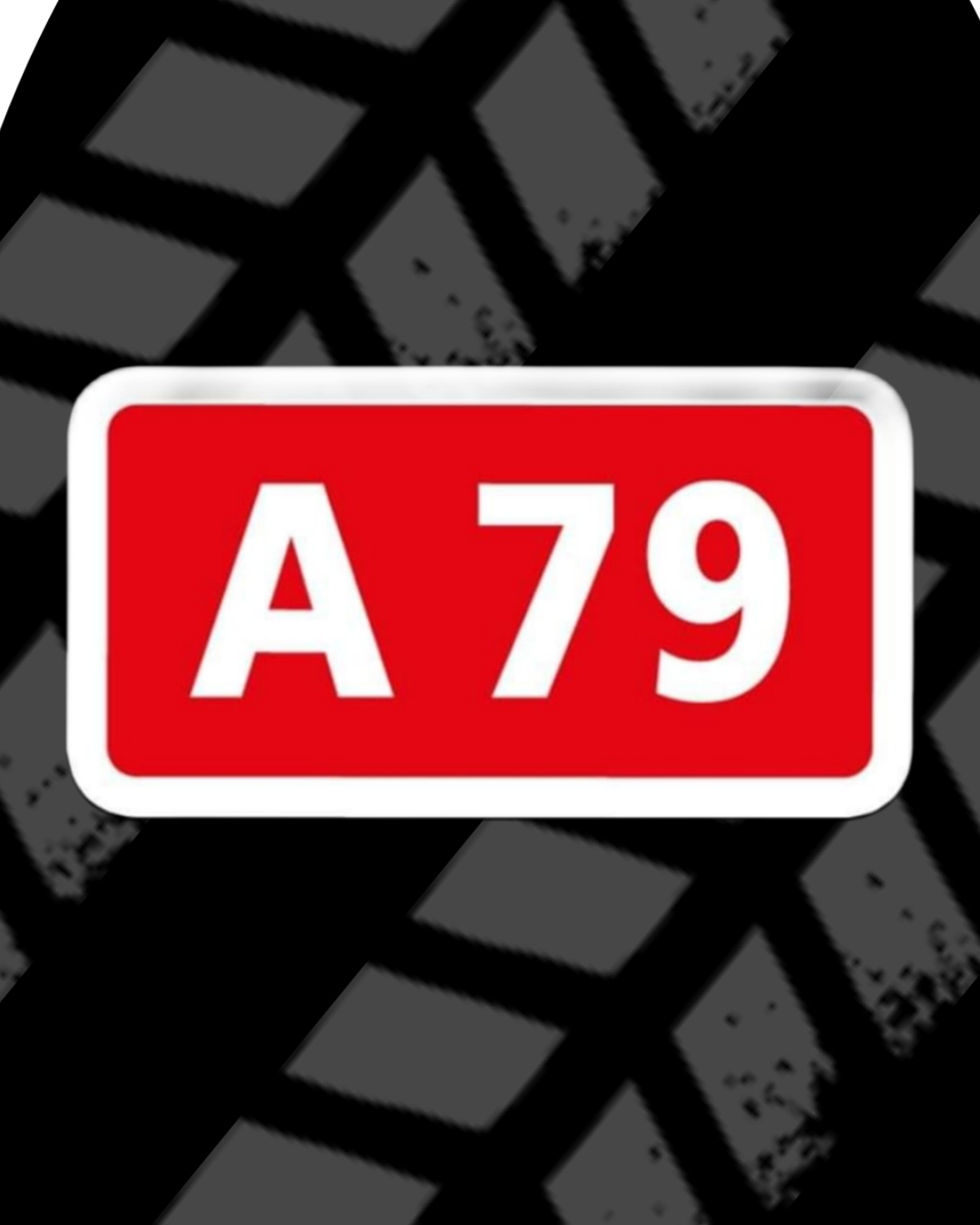 Rood rechthoekig verkeersbord met witte tekst 