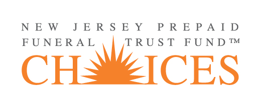 New Jersey Prepaid Funeral Trust Fund Choices logo with orange sunburst