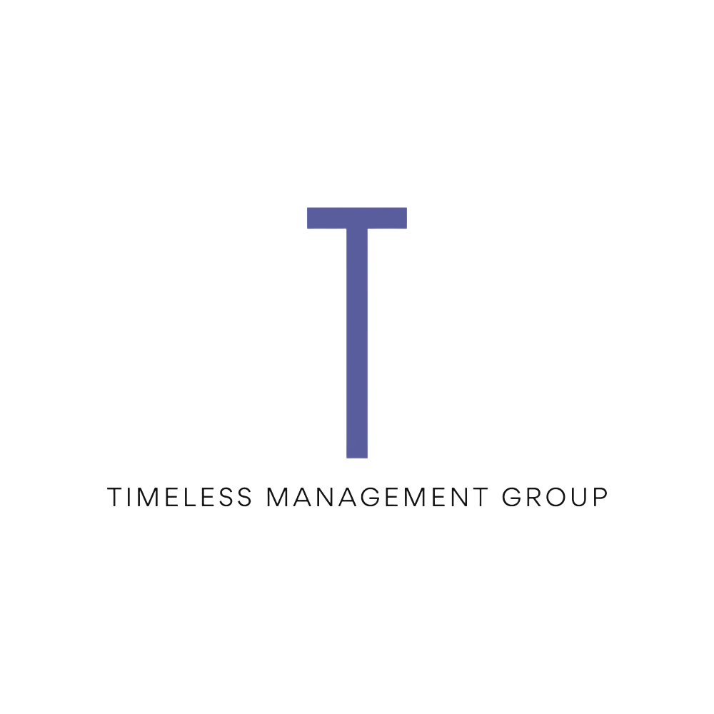 Logo of Timeless Management Group, with 