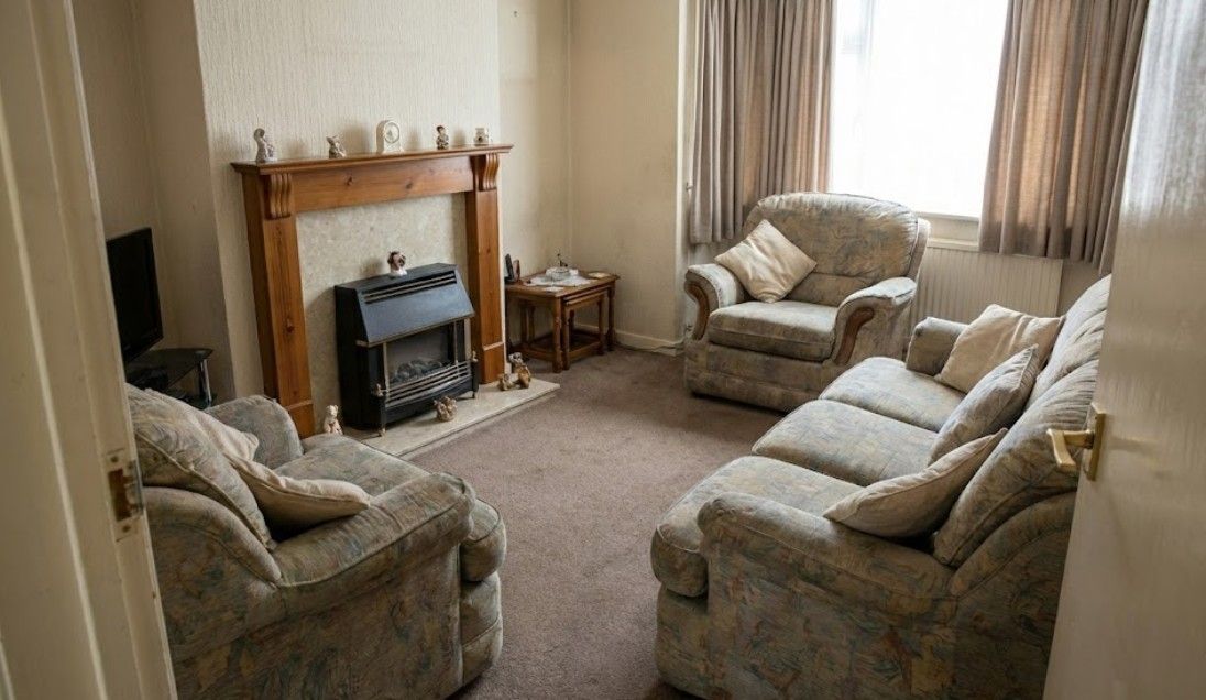 After a living room House Clearance in Cardiff