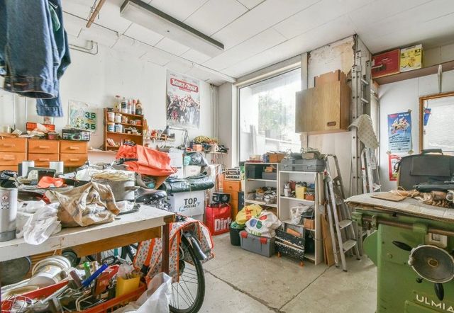A hoarder's garage ready for clearance by J&Z House Clearance Cardiff