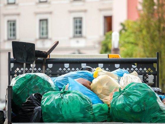 Bags of rubbish to be collected by J&Z House Clearance Cardiff