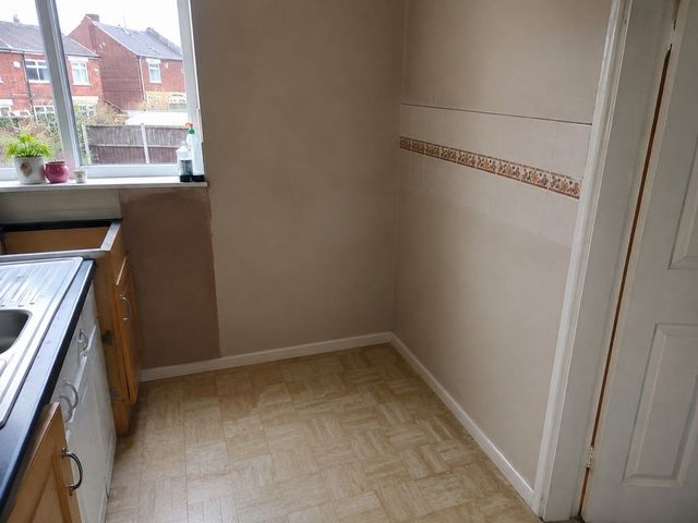 Kitchen space cleared after white goods removal by J&Z House Clearance Cardiff