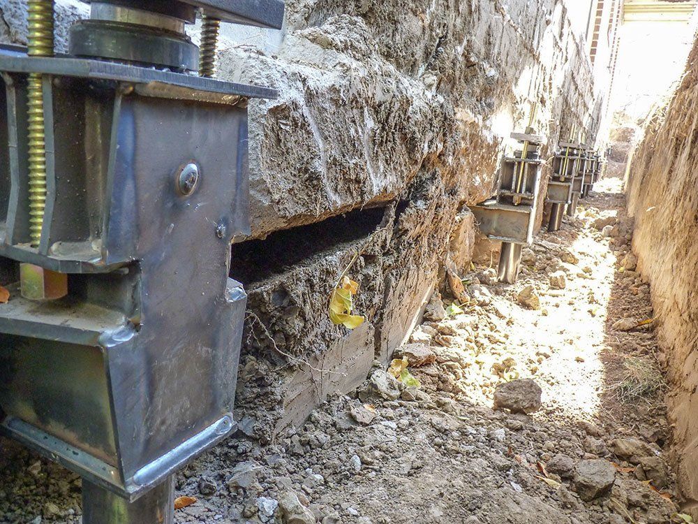Foundation repair model for a home in Virginia Beach
