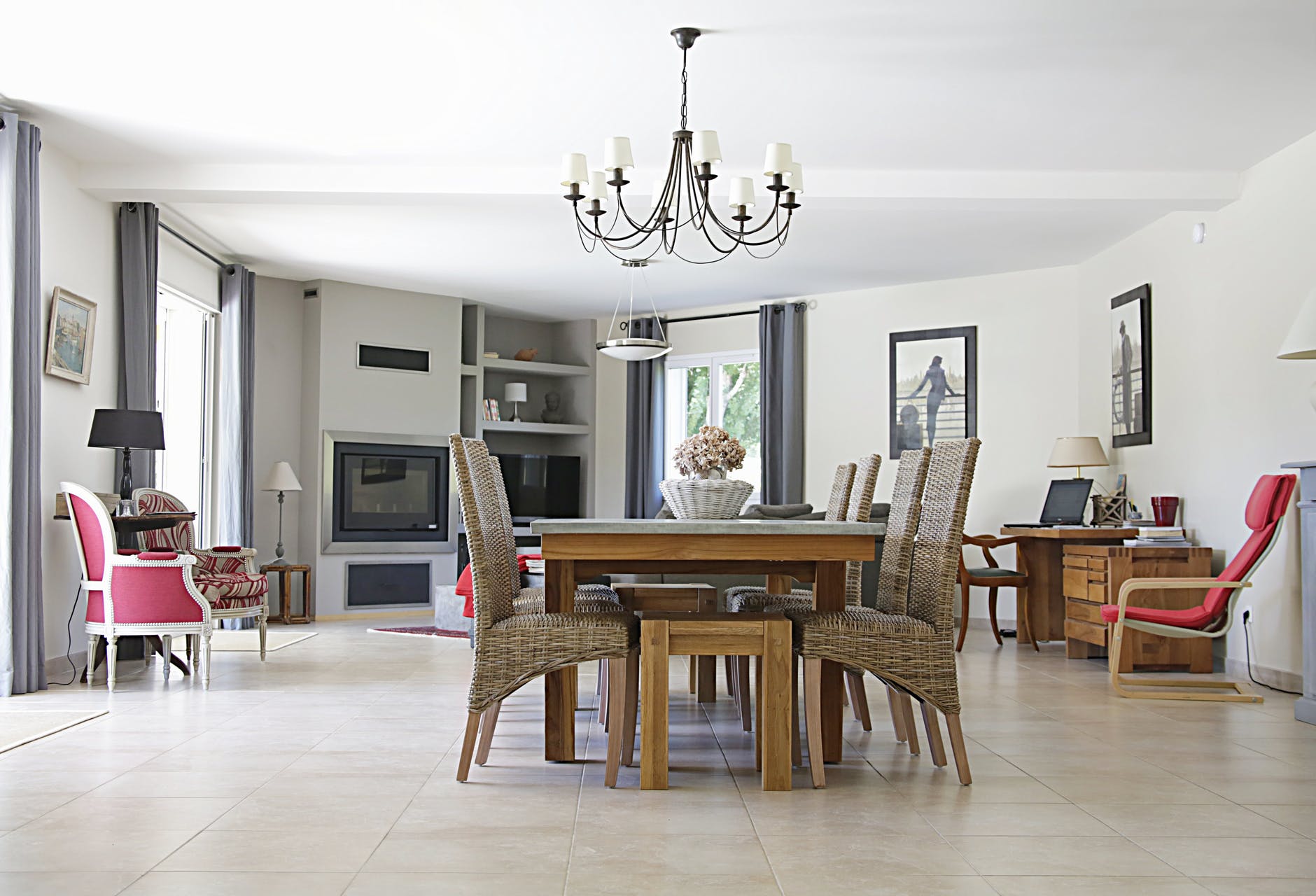 table and chair at home