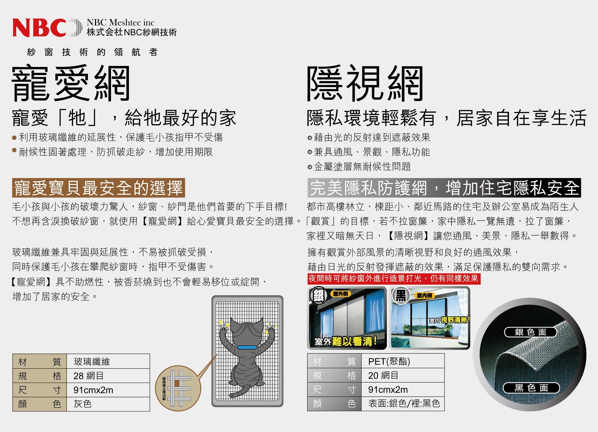 A foreign language advertisement for nbc shows a cat in a cage