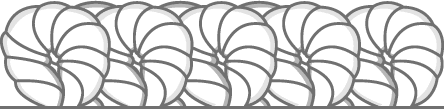 A black and white illustration of an indoor or outdoor carpet