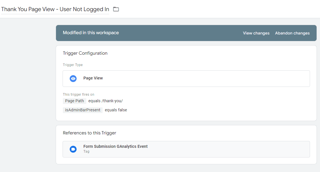 Screenshot of a web form with a blue header and two white content cards on a light gray page