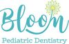 Bloom Pediatric Dentistry logo in teal and lime with a stylized flower