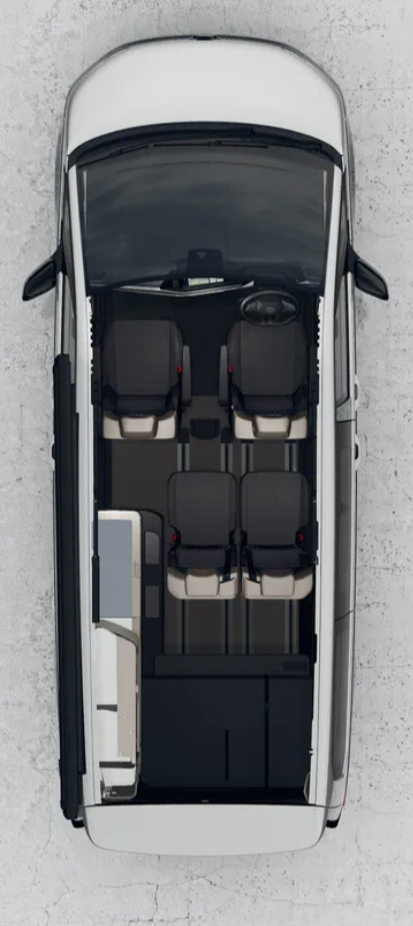 VW california ocean campervan layout