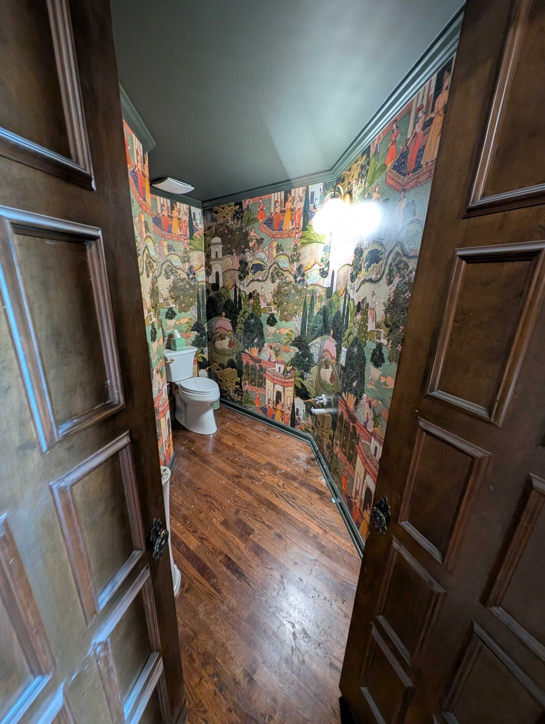 Hall Closet turned into a Half bath Overland Park Ks