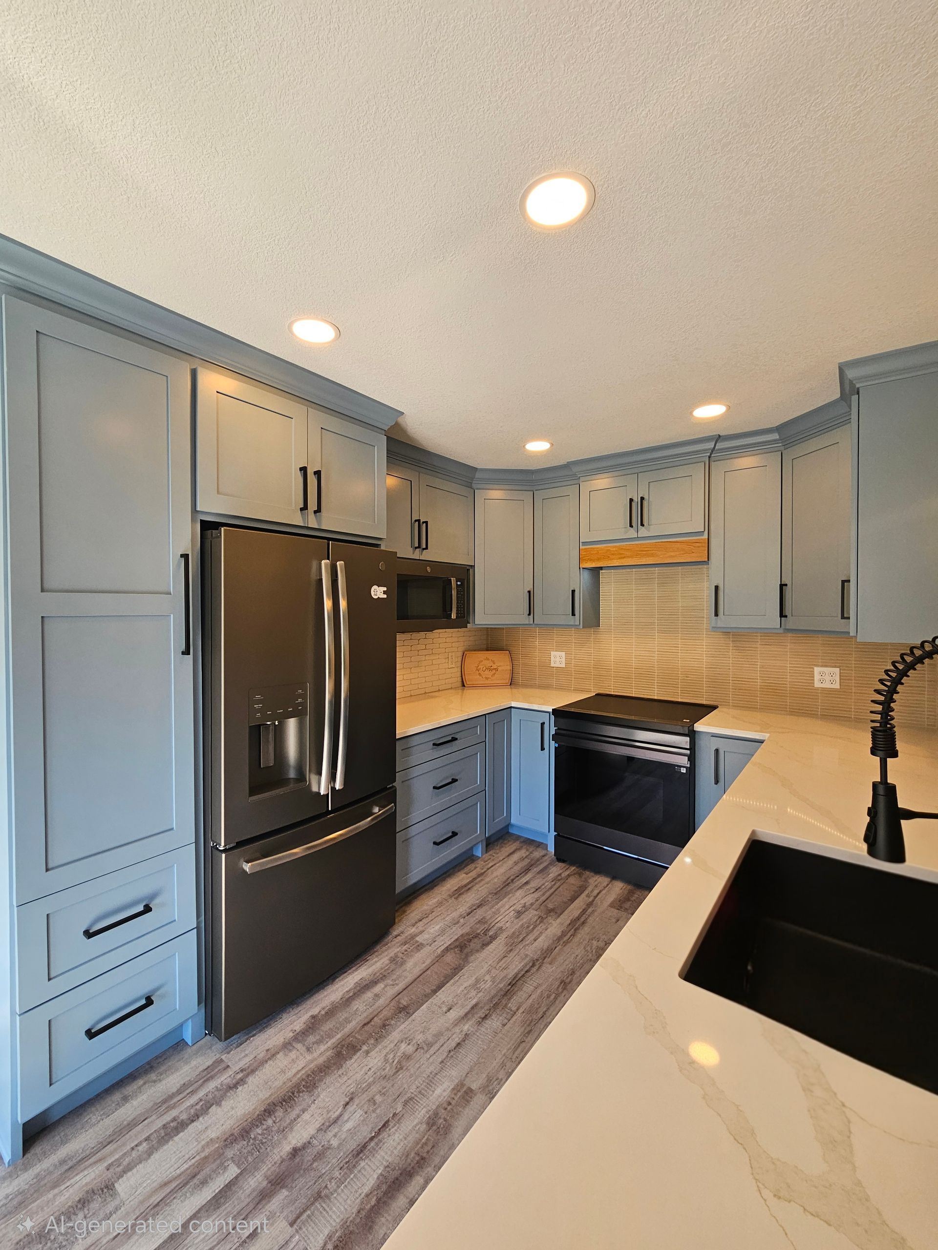 floor to ceiling pantry with ceiling height cabinets