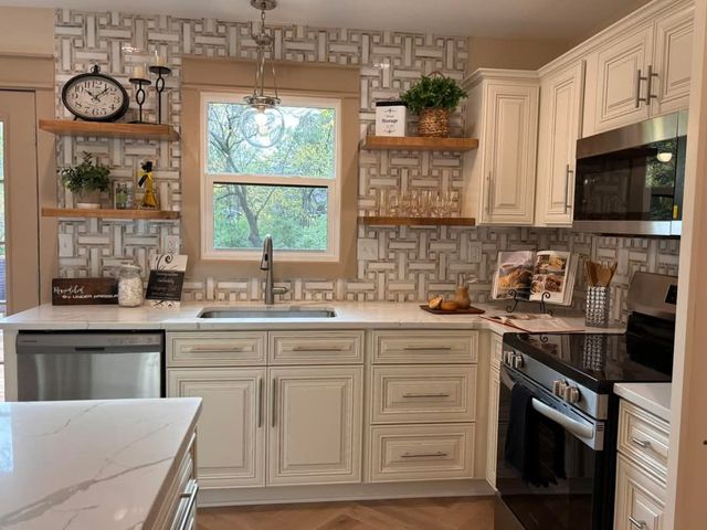 Traditional Transitional Kitchen Remodel by Under Pressure Property Service Inc project photo 3