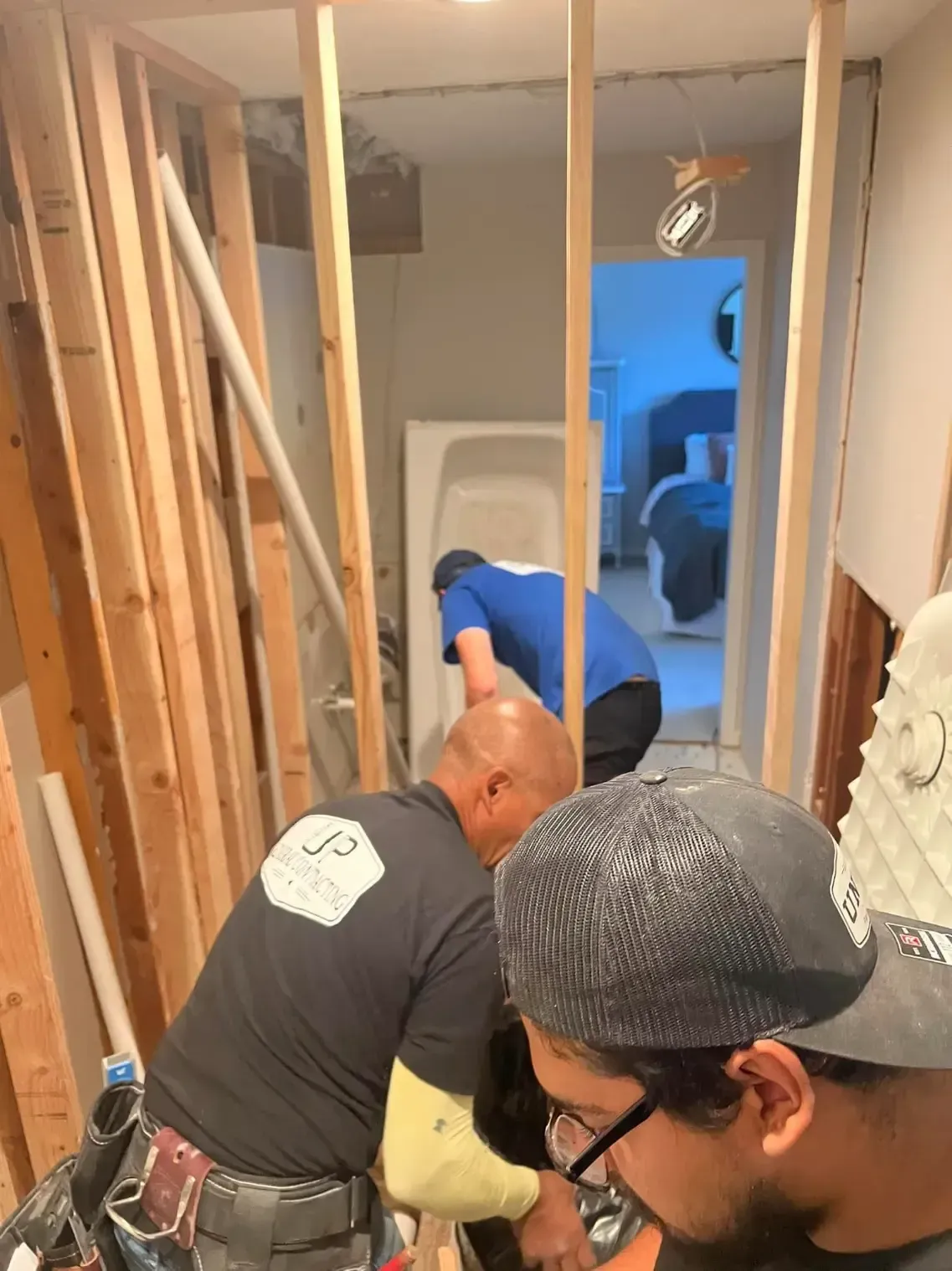 group of men doing bathroom remodeling in Bonner Springs