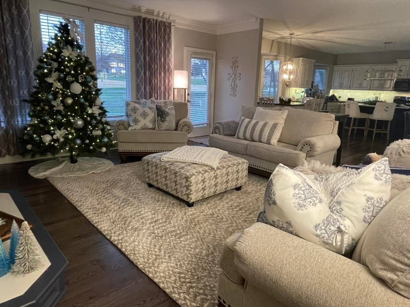 Model home staging in a Lenexa subdivision.