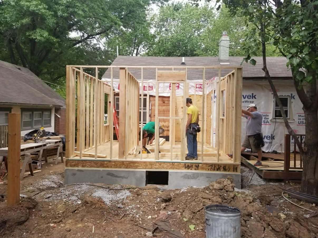 New Addition, and framing to extend home sqft