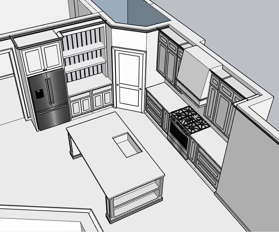 Kitchen layout optimization for a custom Olathe home