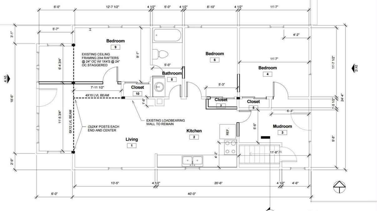 Architectural Drawings for a remodel