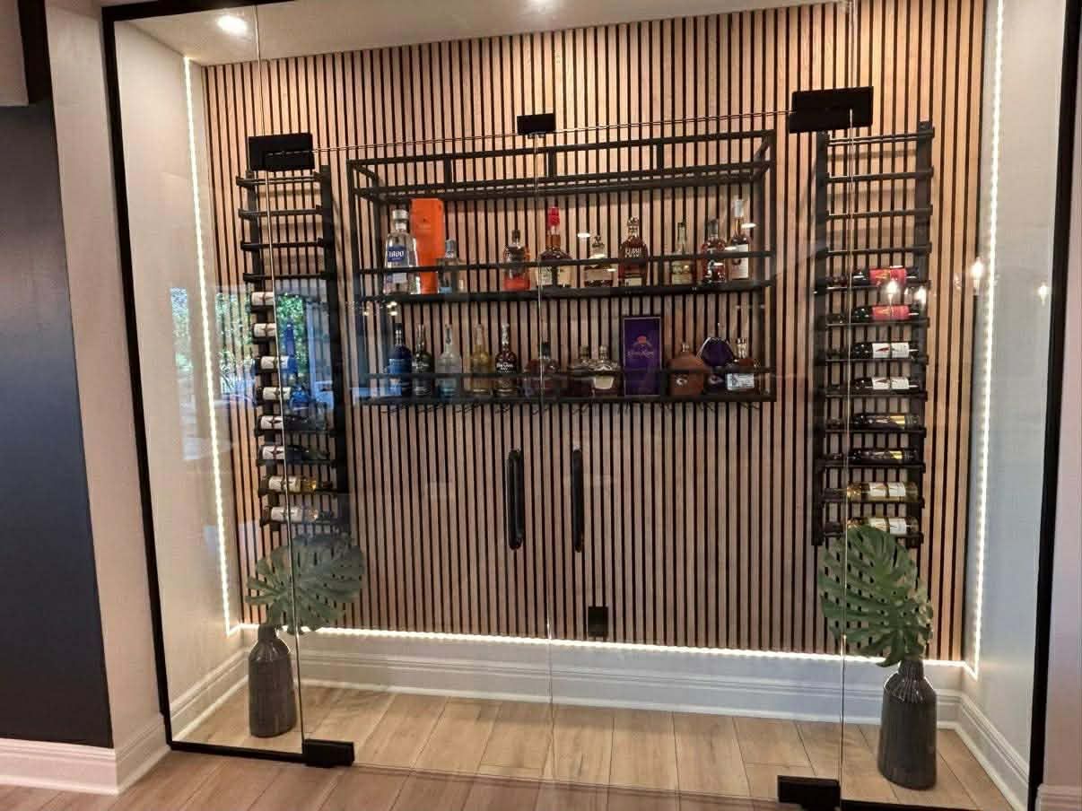 wine racks installed by under pressure