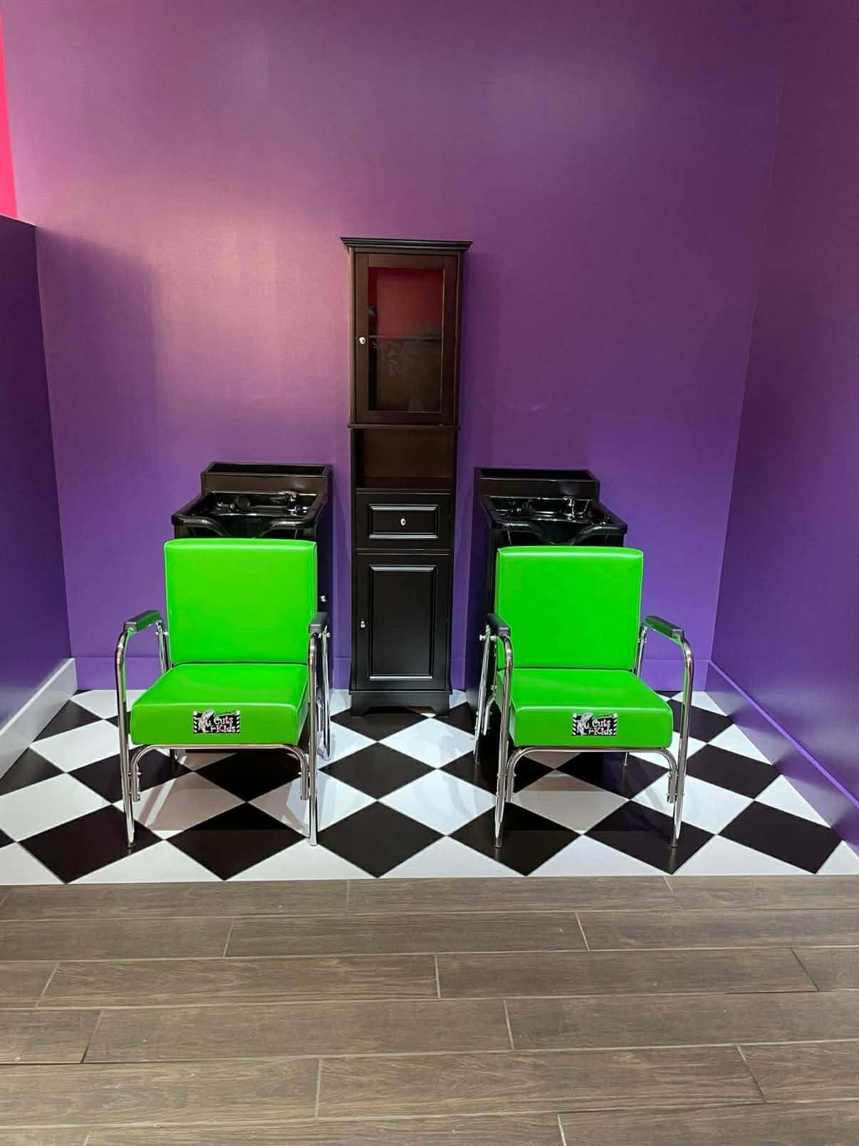 Hair wash station childrens salon leawood kansas