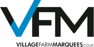 A logo for vfm villagefarmmarques.co.uk