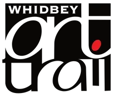 Logo for Whidbey Art Trail: White text