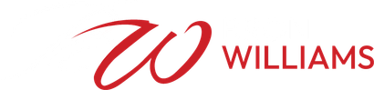 Williams logo, red stylized 