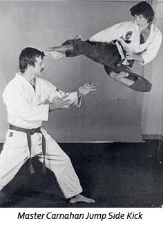 Students participating in partner drills during Karate training at Wisconsin National Karate Kickboxing & Krav Maga.