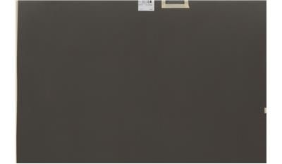 The back of a picture frame with a sticker on it.