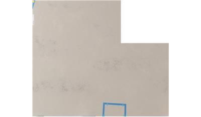 A piece of paper with a blue square drawn on it.