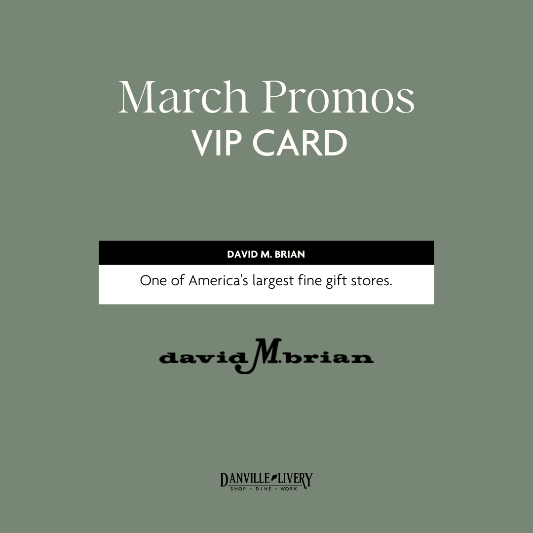A march promos vip card from david brian