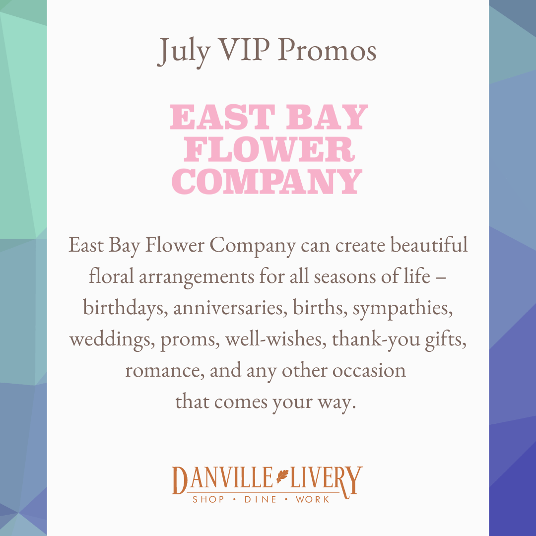 East bay flower company can create beautiful floral arrangements for all seasons of life.