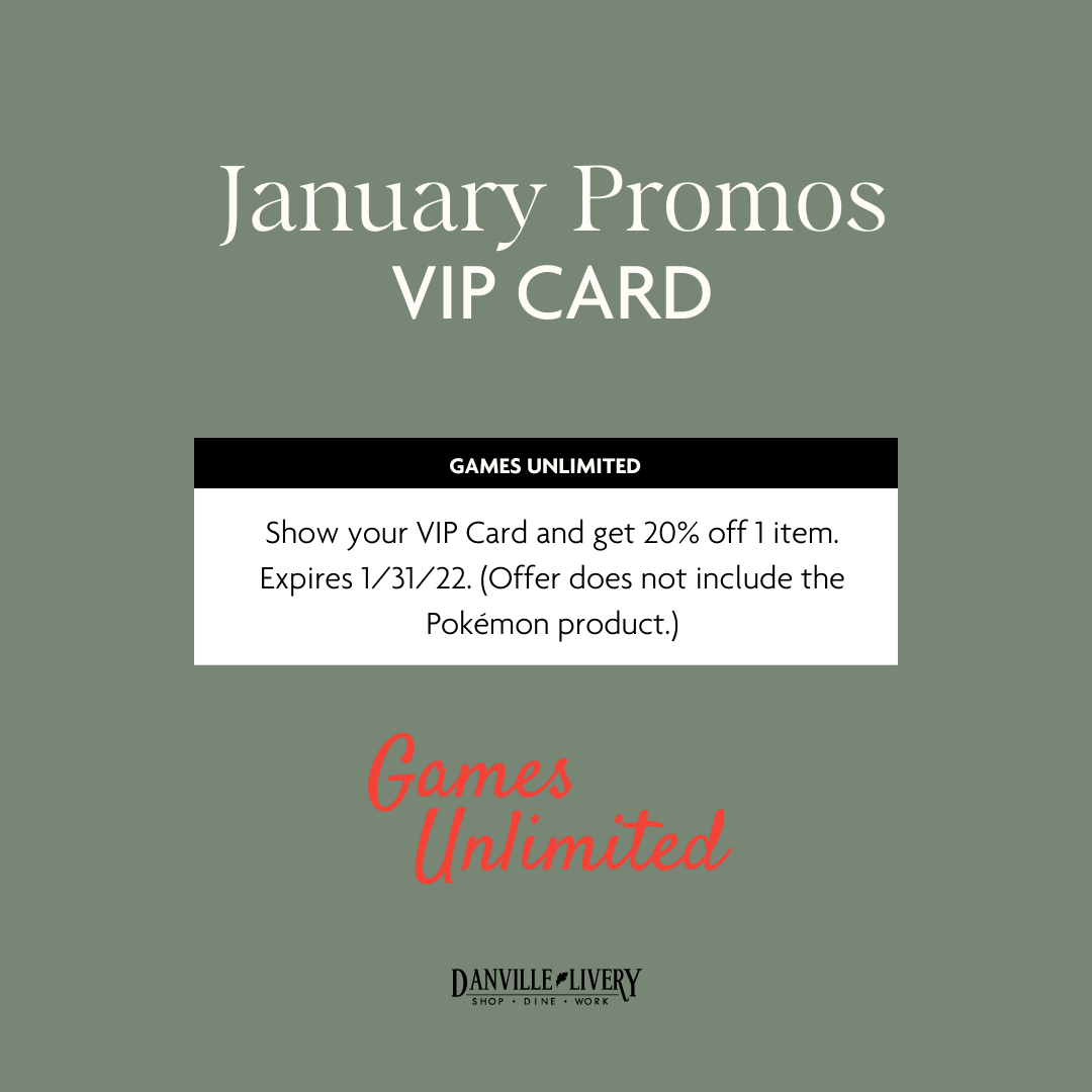 A january promos vip card for games unlimited