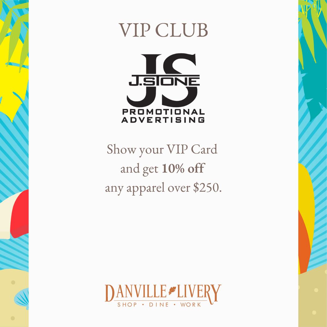 A flyer for a vip club that says show your vip card and get 10 % off any apparel over $ 250.