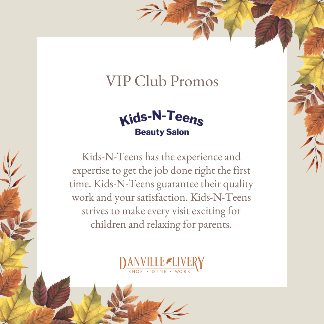 A vip club promo for kids n teens beauty salon