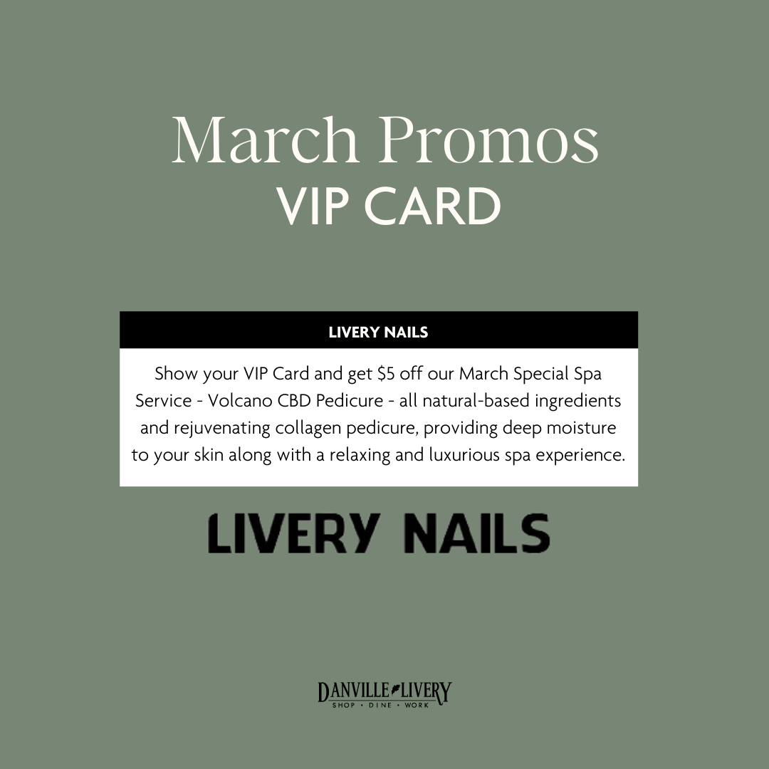 A march promos vip card for livery nails
