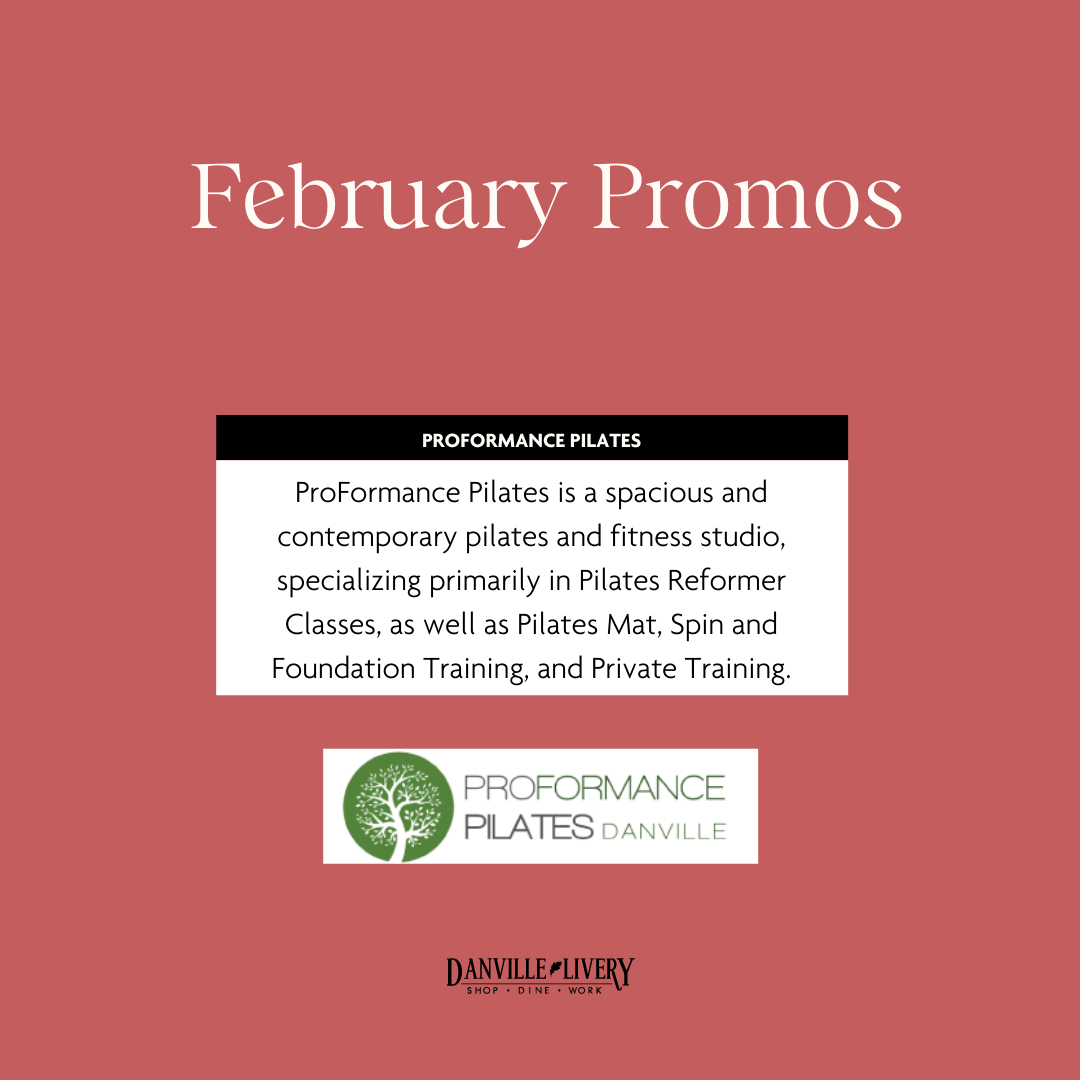 A poster for february promos for performance pilates
